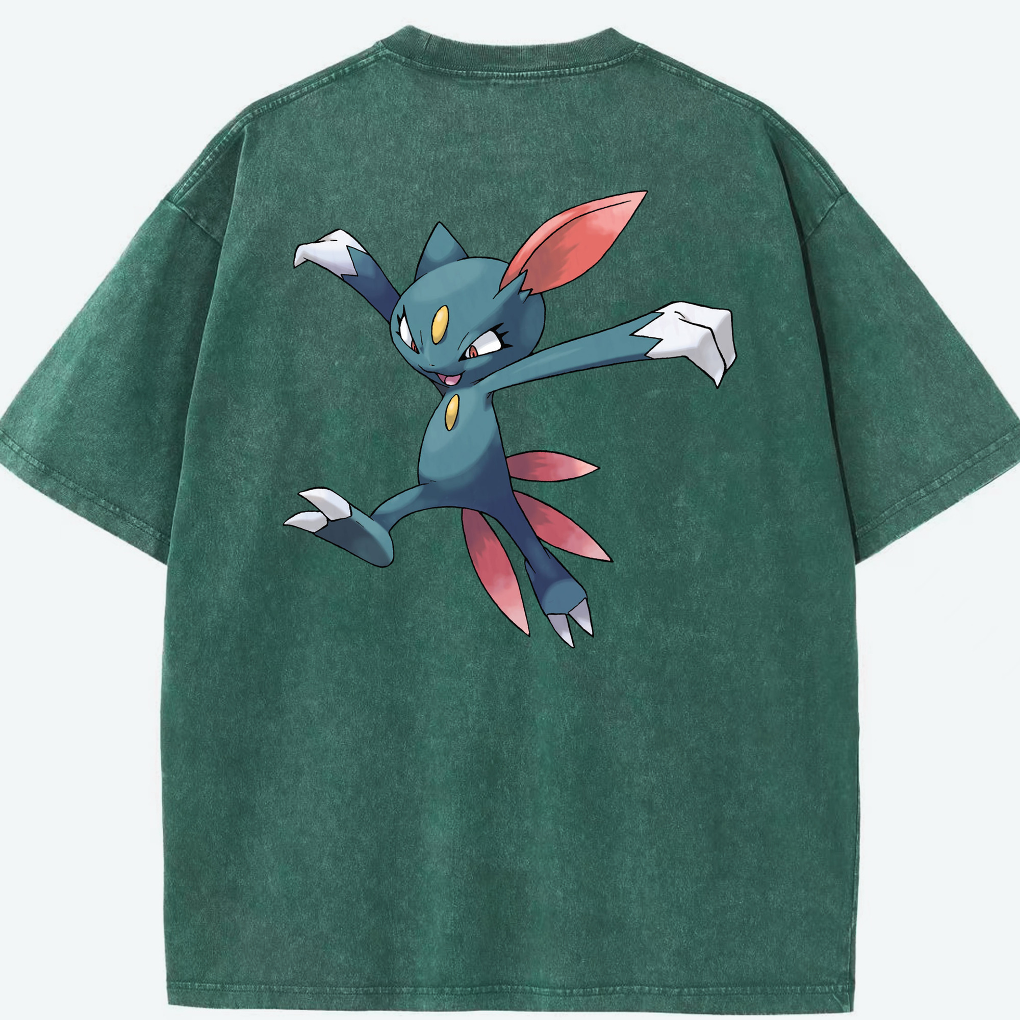 （画像用） ポケットモンスター Pokémon 綿100% ヴィンテージ風 半袖Tシャツ（背面プリント）